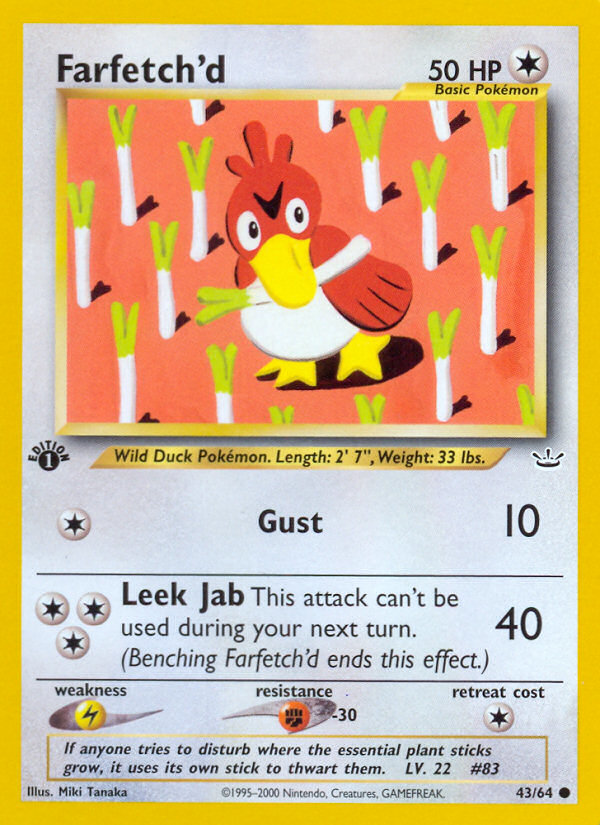 Farfetch'd (43/64) [Neo Revelation 1st Edition] | Gamers Paradise