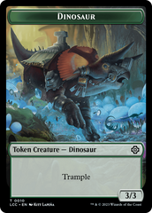 Elephant // Dinosaur (0010) Double-Sided Token [The Lost Caverns of Ixalan Commander Tokens] | Gamers Paradise