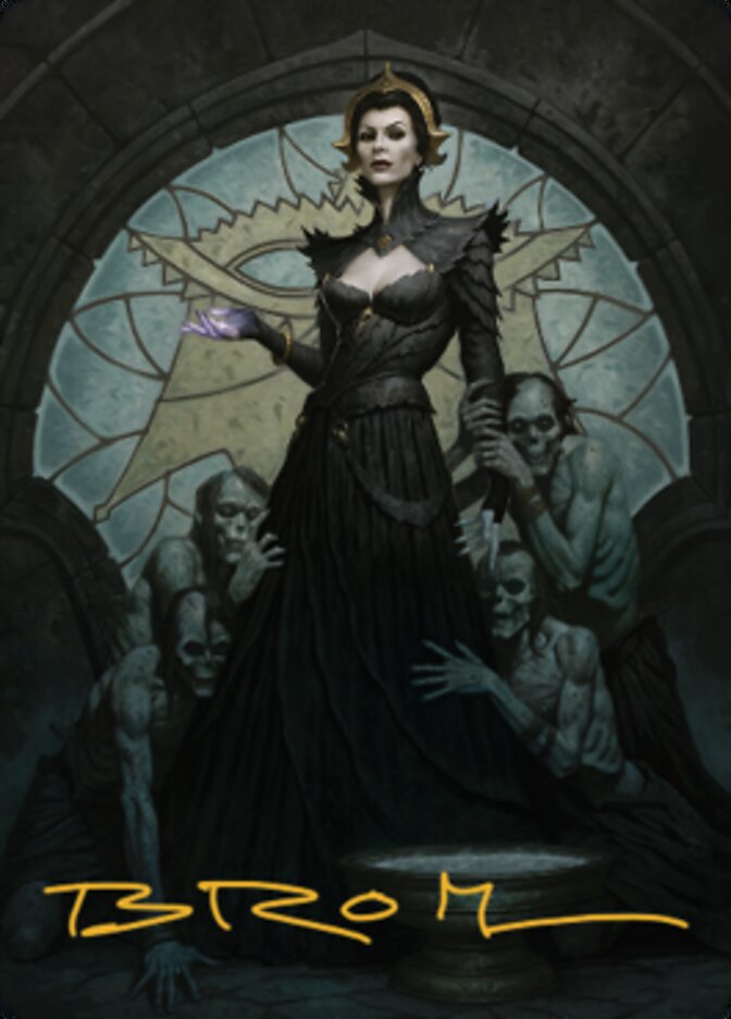 Liliana of the Veil Art Card (Gold-Stamped Signature) [Dominaria United Art Series] | Gamers Paradise