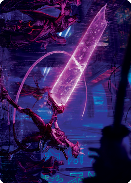 Enormous Energy Blade Art Card [Kamigawa: Neon Dynasty Art Series] | Gamers Paradise
