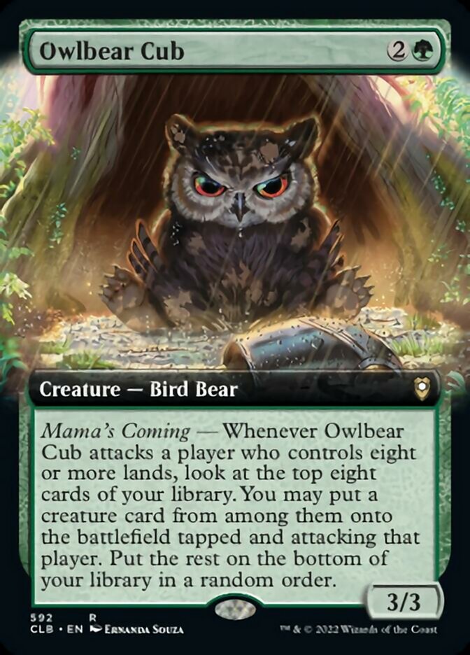 Owlbear Cub (Extended Art) [Commander Legends: Battle for Baldur's Gate] | Gamers Paradise