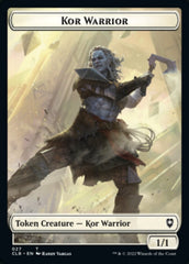 Kor Warrior // Wizard Double-Sided Token [Commander Legends: Battle for Baldur's Gate Tokens] | Gamers Paradise