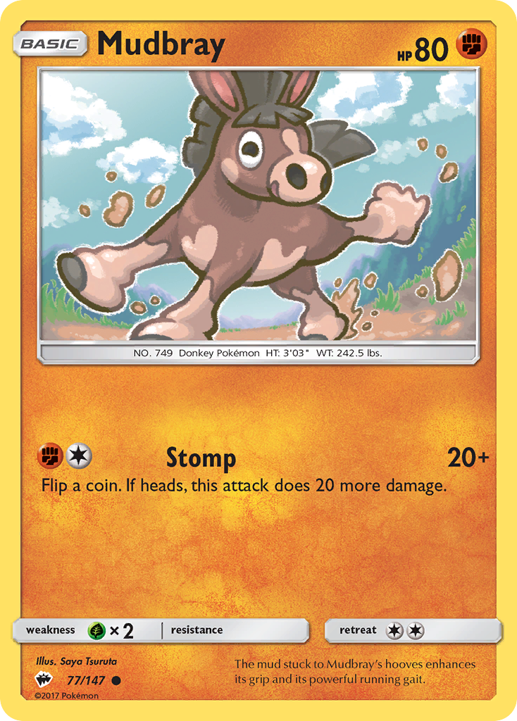 Mudbray (77/147) [Sun & Moon: Burning Shadows] | Gamers Paradise