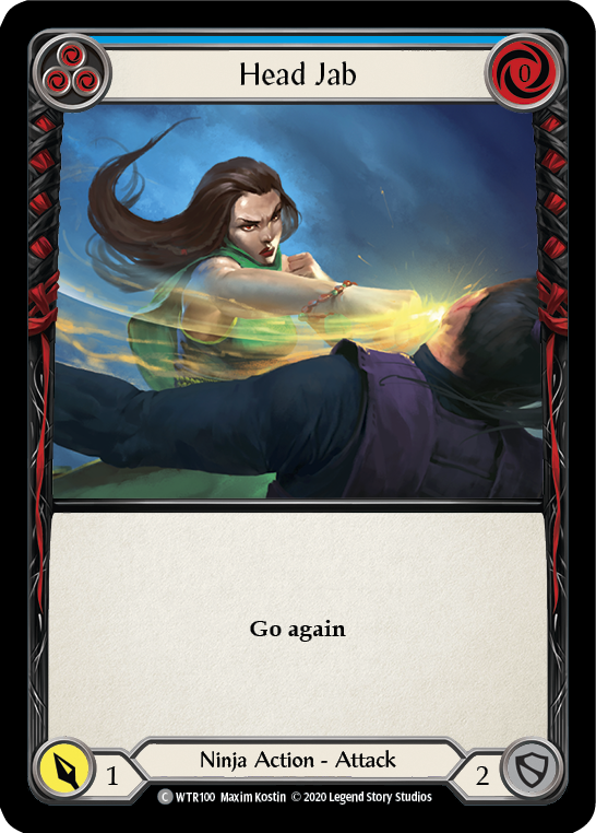 Head Jab (Blue) [U-WTR100] (Welcome to Rathe Unlimited)  Unlimited Rainbow Foil | Gamers Paradise