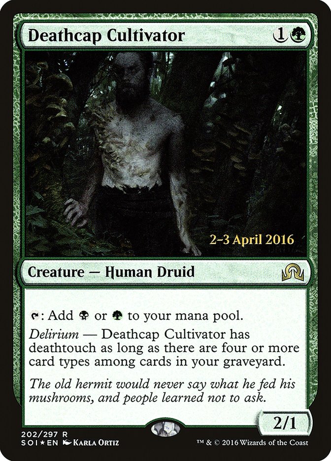 Deathcap Cultivator [Shadows over Innistrad Prerelease Promos] | Gamers Paradise