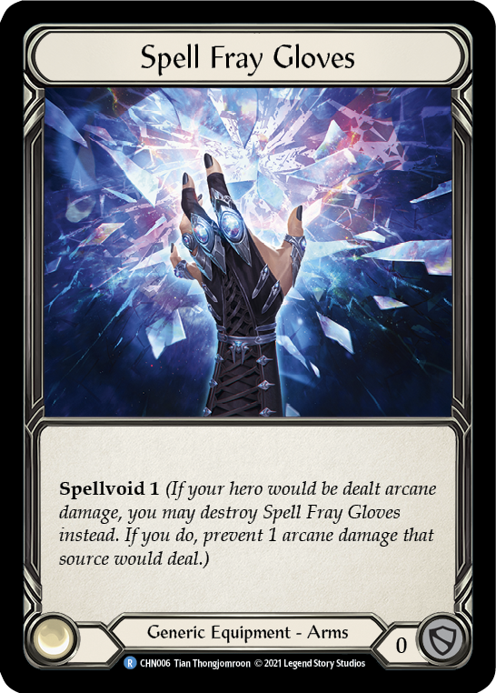 Spell Fray Gloves [CHN006] (Monarch Chane Blitz Deck) | Gamers Paradise