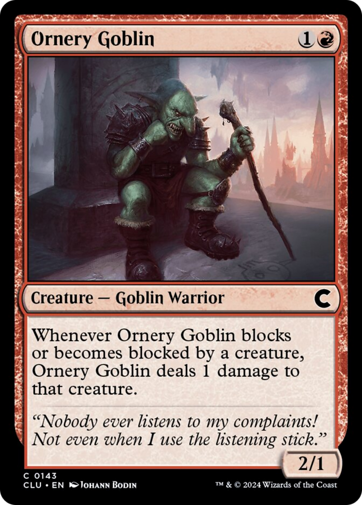Ornery Goblin [Ravnica: Clue Edition] | Gamers Paradise