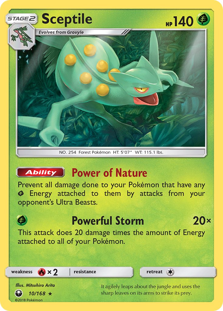 Sceptile (10/168) (Theme Deck Exclusive) [Sun & Moon: Celestial Storm] | Gamers Paradise