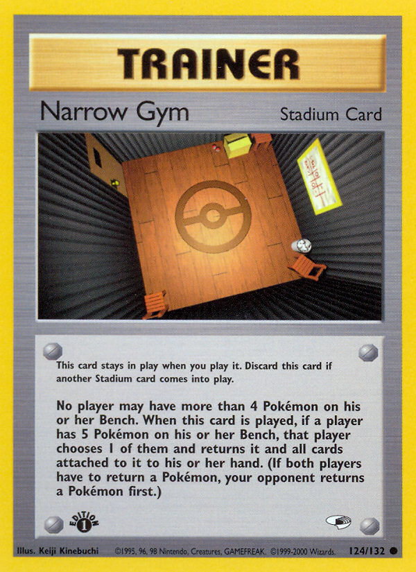 Narrow Gym (124/132) [Gym Heroes 1st Edition] | Gamers Paradise
