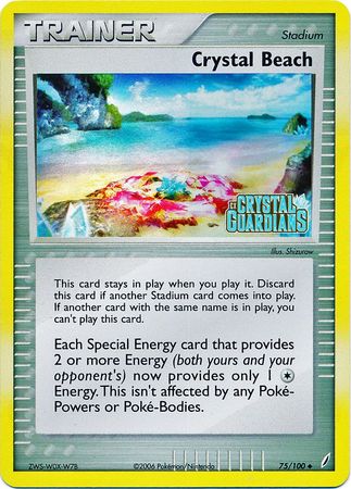 Crystal Beach (75/100) (Stamped) [EX: Crystal Guardians] | Gamers Paradise