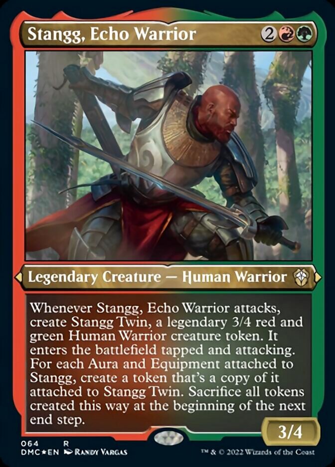 Stangg, Echo Warrior (Foil Etched) [Dominaria United Commander] | Gamers Paradise