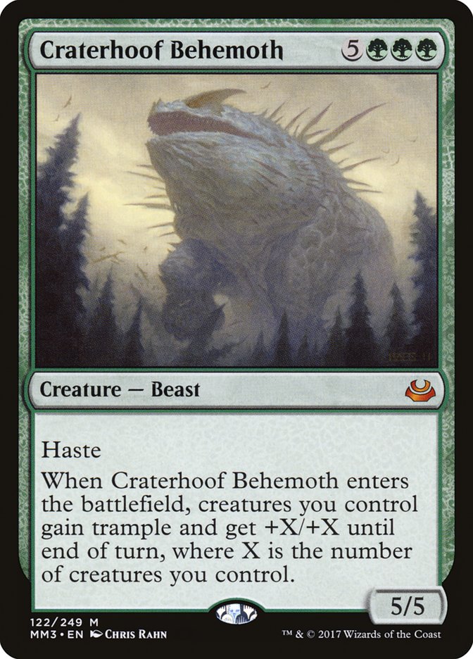 Craterhoof Behemoth [Modern Masters 2017] | Gamers Paradise