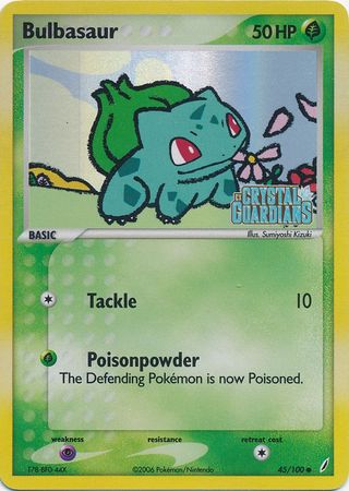 Bulbasaur (45/100) (Stamped) [EX: Crystal Guardians] | Gamers Paradise