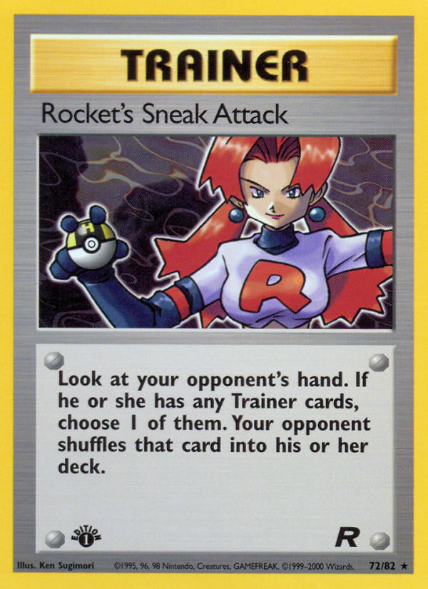 Rocket's Sneak Attack (72/82) [Team Rocket 1st Edition] | Gamers Paradise