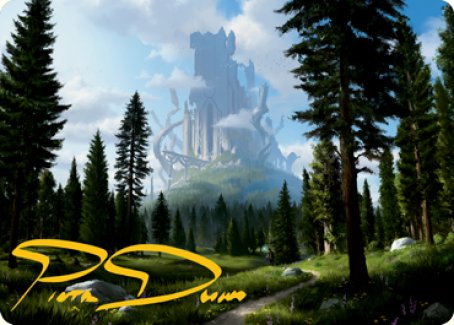 Forest (278) Art Card (Gold-Stamped Signature) [Dungeons & Dragons: Adventures in the Forgotten Realms Art Series] | Gamers Paradise