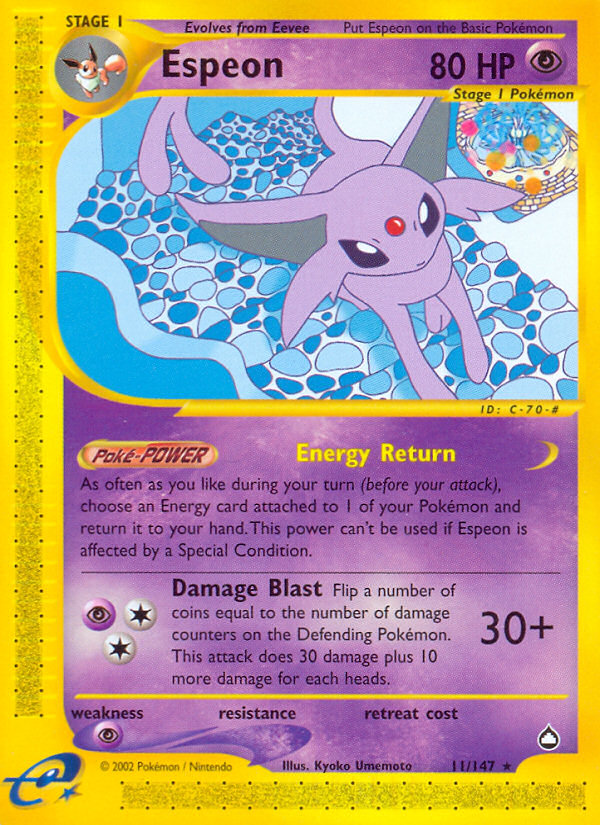 Espeon (11/147) [Aquapolis] | Gamers Paradise