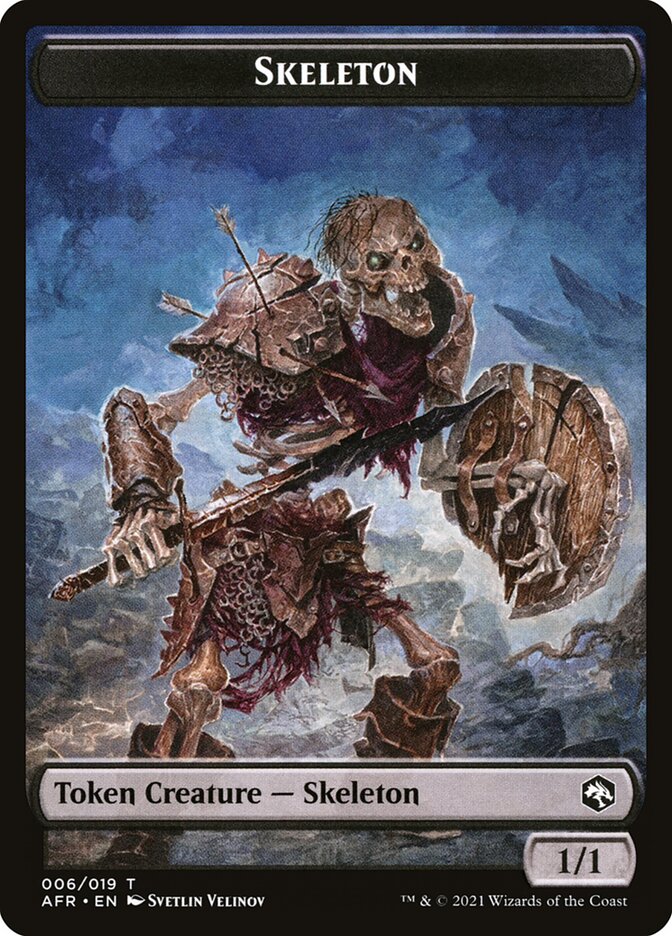 Illusion // Skeleton Double-Sided Token [Dungeons & Dragons: Adventures in the Forgotten Realms Commander Tokens] | Gamers Paradise