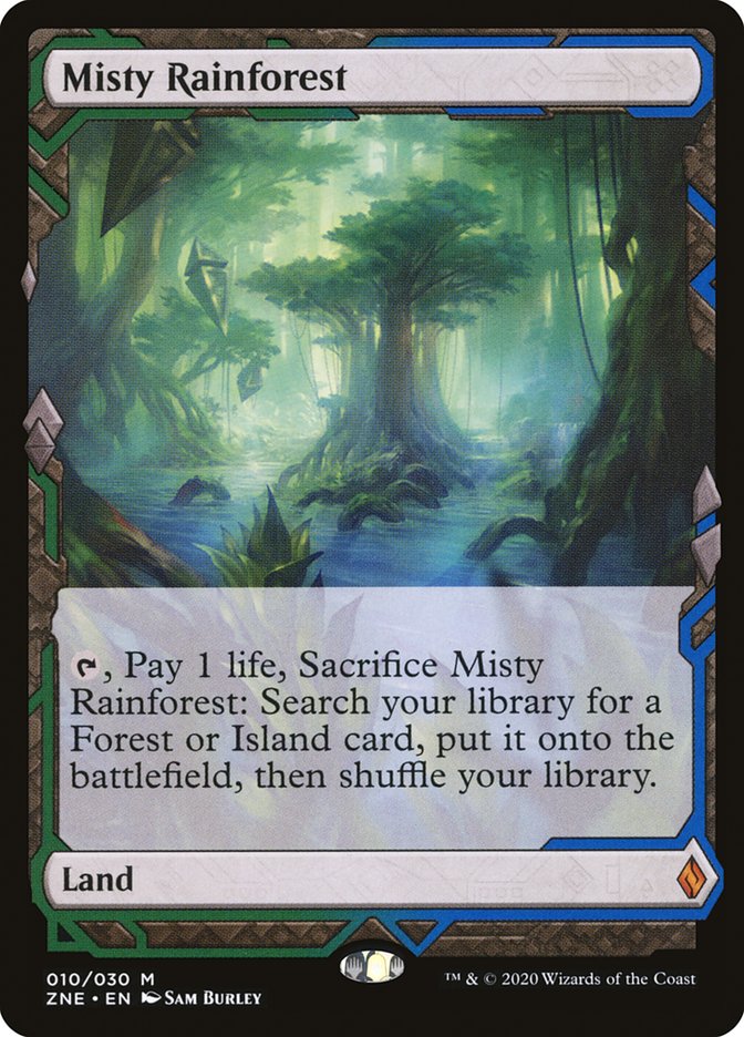 Misty Rainforest (Expeditions) [Zendikar Rising Expeditions] | Gamers Paradise