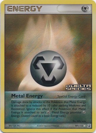 Metal Energy (107/113) (Stamped) [EX: Delta Species] | Gamers Paradise