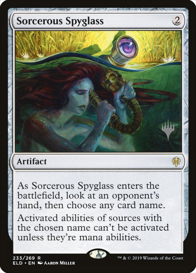 Sorcerous Spyglass (Promo Pack) [Throne of Eldraine Promos] | Gamers Paradise