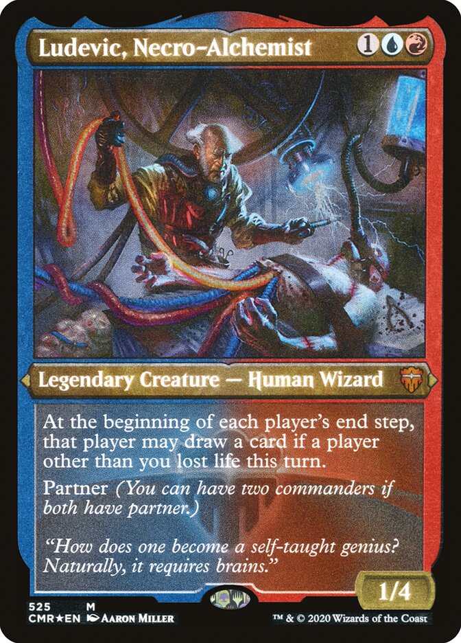 Ludevic, Necro-Alchemist (Etched) [Commander Legends] | Gamers Paradise