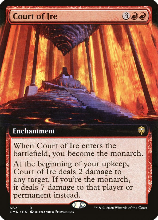 Court of Ire (Extended Art) [Commander Legends] | Gamers Paradise