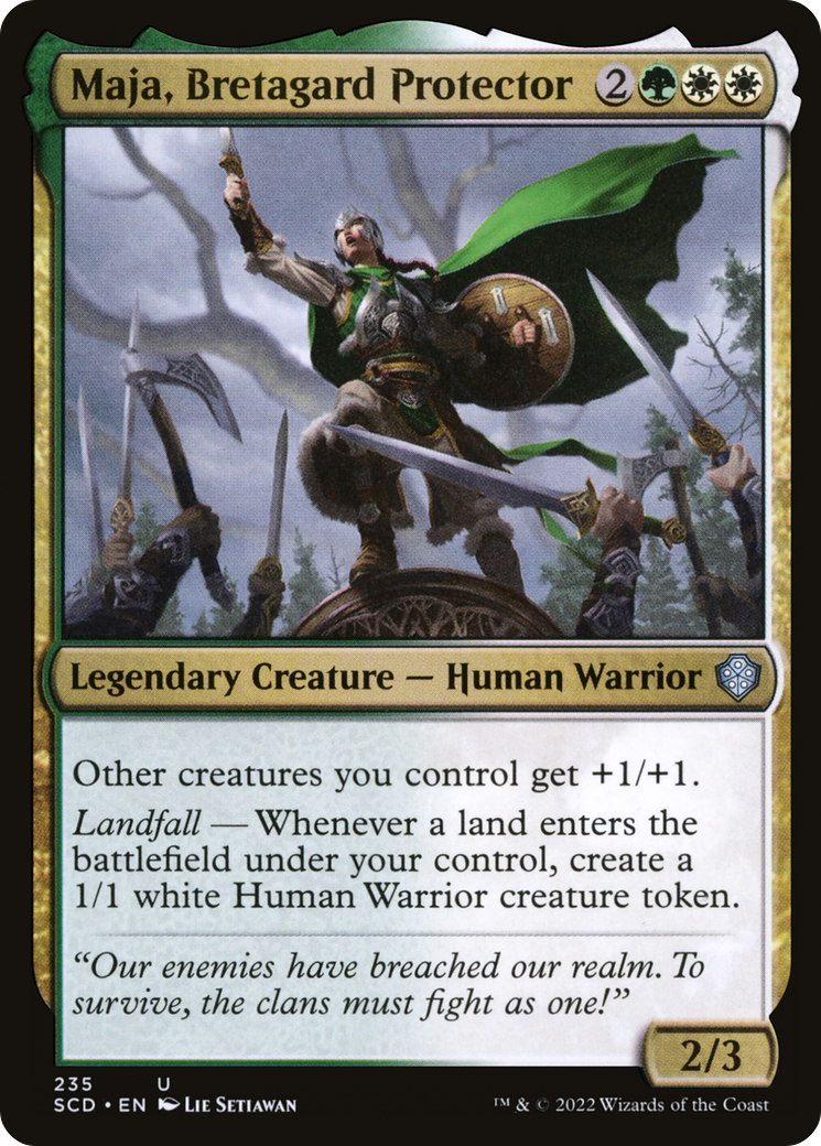 Maja, Bretagard Protector [Starter Commander Decks] | Gamers Paradise