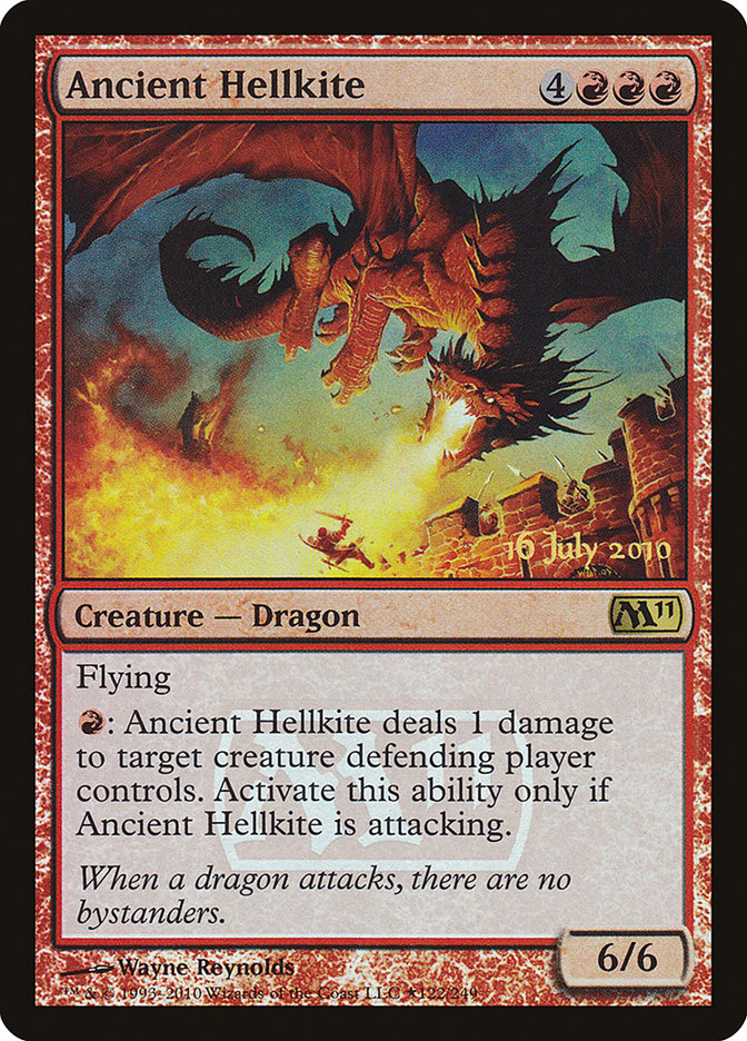 Ancient Hellkite [Magic 2011 Prerelease Promos] | Gamers Paradise