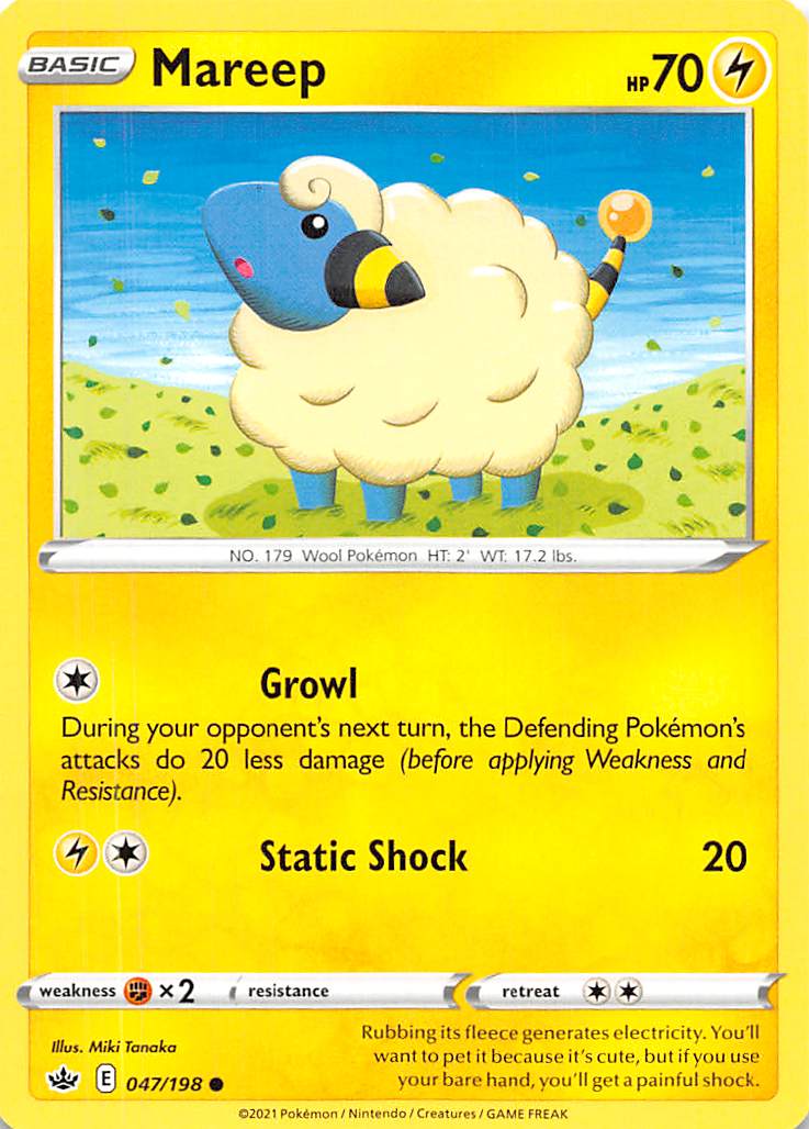 Mareep (047/198) [Sword & Shield: Chilling Reign] | Gamers Paradise