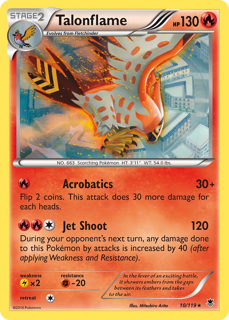 Talonflame (10/119) (Theme Deck Exclusive) [XY: Phantom Forces] | Gamers Paradise