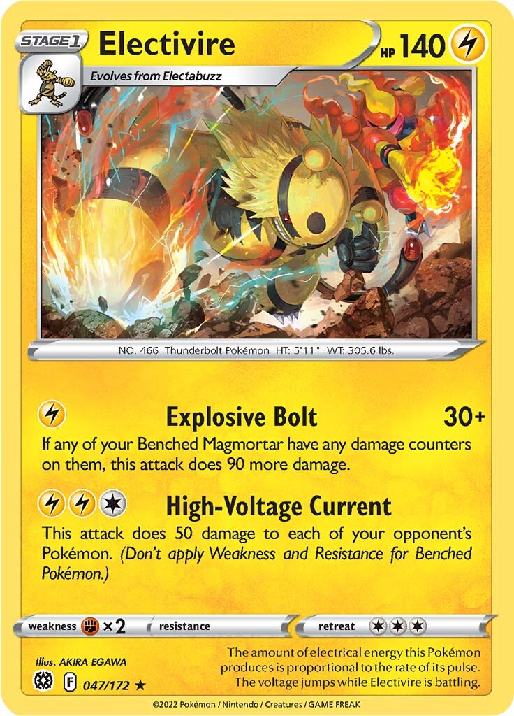 Electivire (047/172) [Sword & Shield: Brilliant Stars] | Gamers Paradise