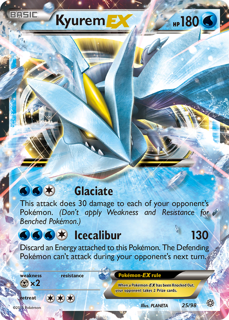 Kyurem EX (25/98) [XY: Ancient Origins] | Gamers Paradise