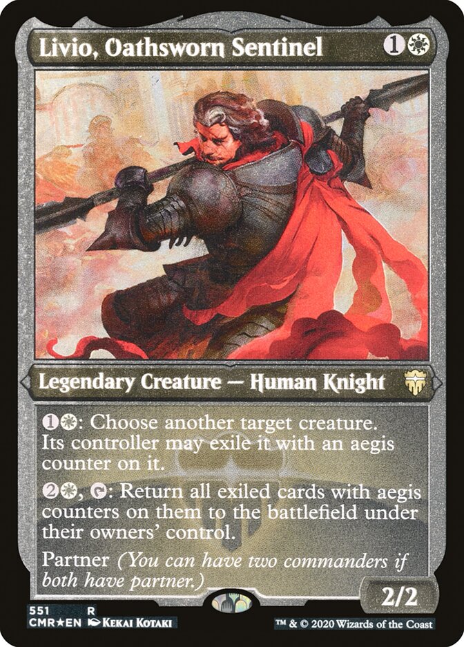 Livio, Oathsworn Sentinel (Etched) [Commander Legends] | Gamers Paradise