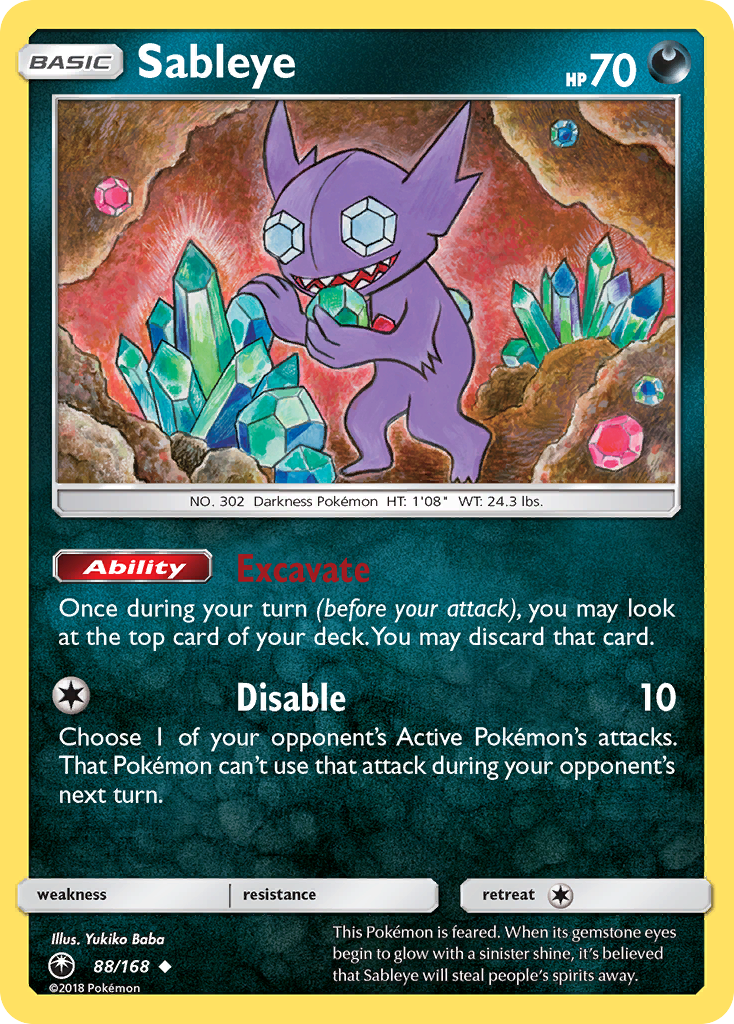 Sableye (88/168) [Sun & Moon: Celestial Storm] | Gamers Paradise