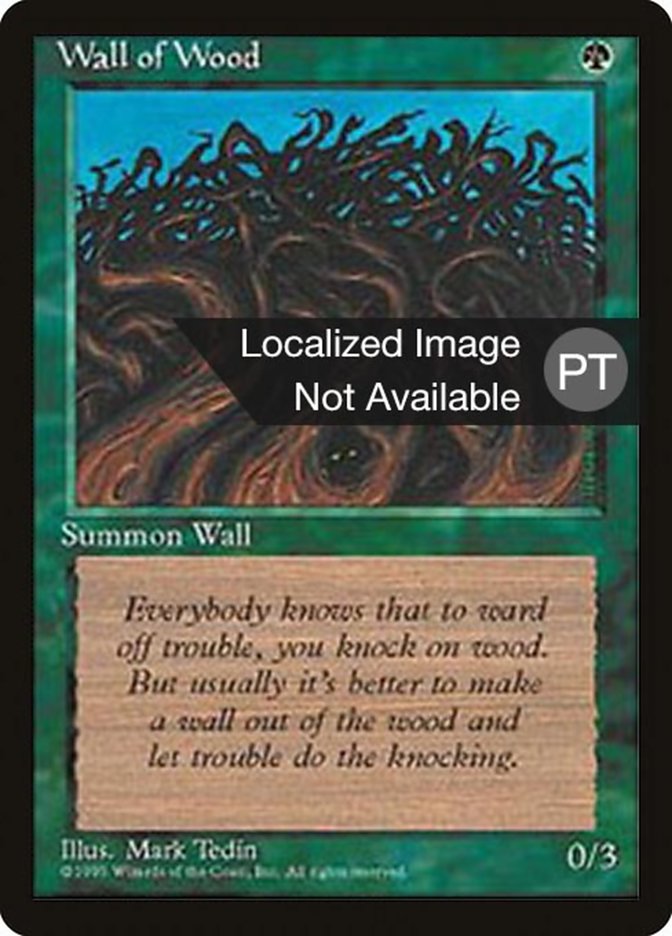 Wall of Wood [Fourth Edition (Foreign Black Border)] | Gamers Paradise
