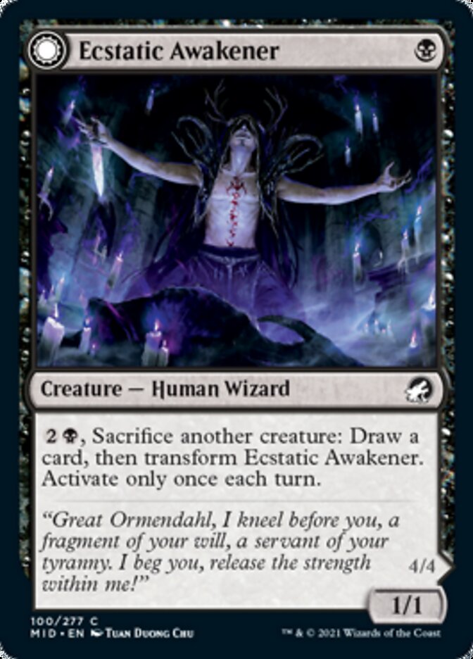 Ecstatic Awakener // Awoken Demon [Innistrad: Midnight Hunt] | Gamers Paradise