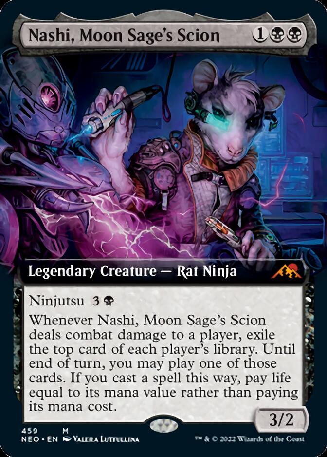 Nashi, Moon Sage's Scion (Extended Art) [Kamigawa: Neon Dynasty] | Gamers Paradise