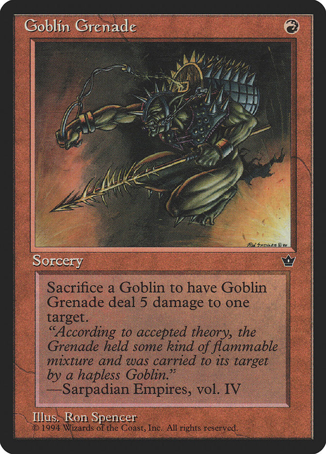 Goblin Grenade (Ron Spencer) [Fallen Empires] | Gamers Paradise