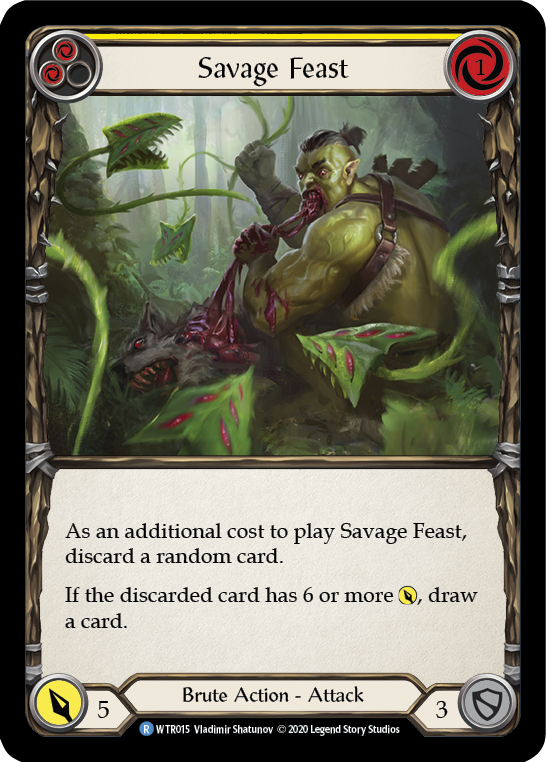 Savage Feast (Yellow) [U-WTR015] (Welcome to Rathe Unlimited)  Unlimited Normal | Gamers Paradise