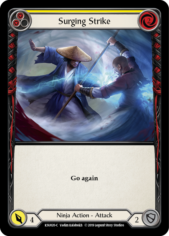 Surging Strike (Yellow) [KSU020-C] 1st Edition Normal | Gamers Paradise