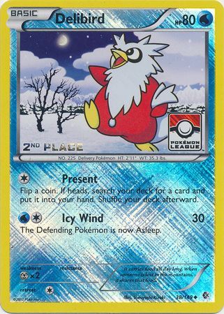 Delibird (38/149) (League Promo 2nd Place) [Black & White: Boundaries Crossed] | Gamers Paradise