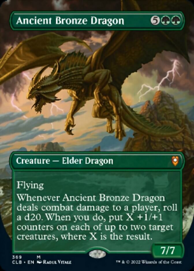 Ancient Bronze Dragon (Borderless Alternate Art) [Commander Legends: Battle for Baldur's Gate] | Gamers Paradise