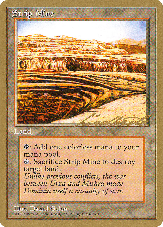 Strip Mine (Leon Lindback) [Pro Tour Collector Set] | Gamers Paradise