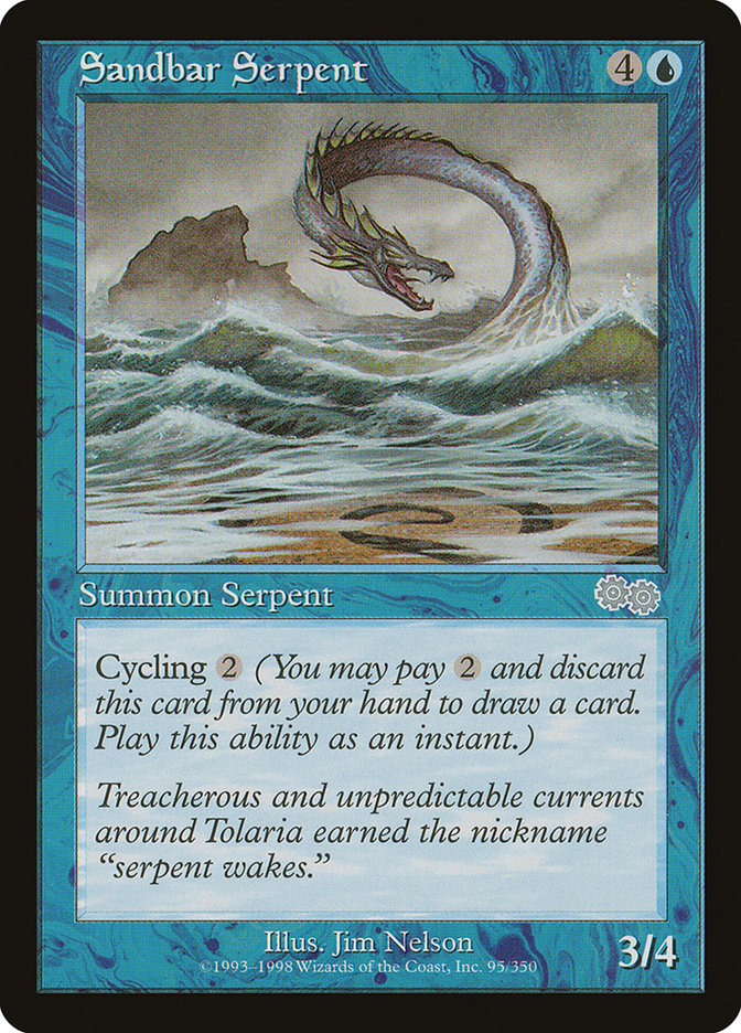 Sandbar Serpent [Urza's Saga] | Gamers Paradise