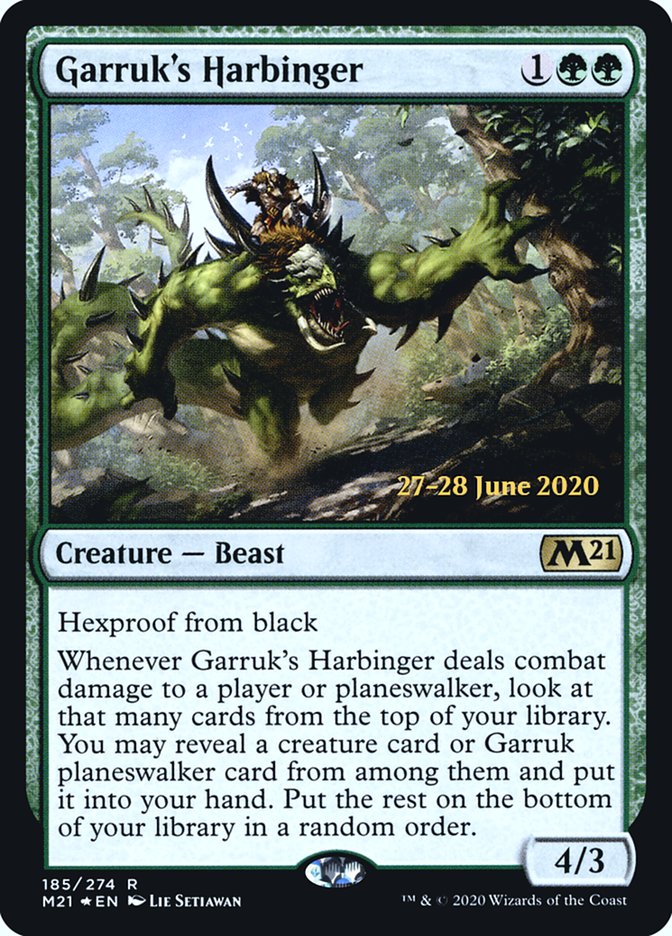 Garruk's Harbinger [Core Set 2021 Prerelease Promos] | Gamers Paradise