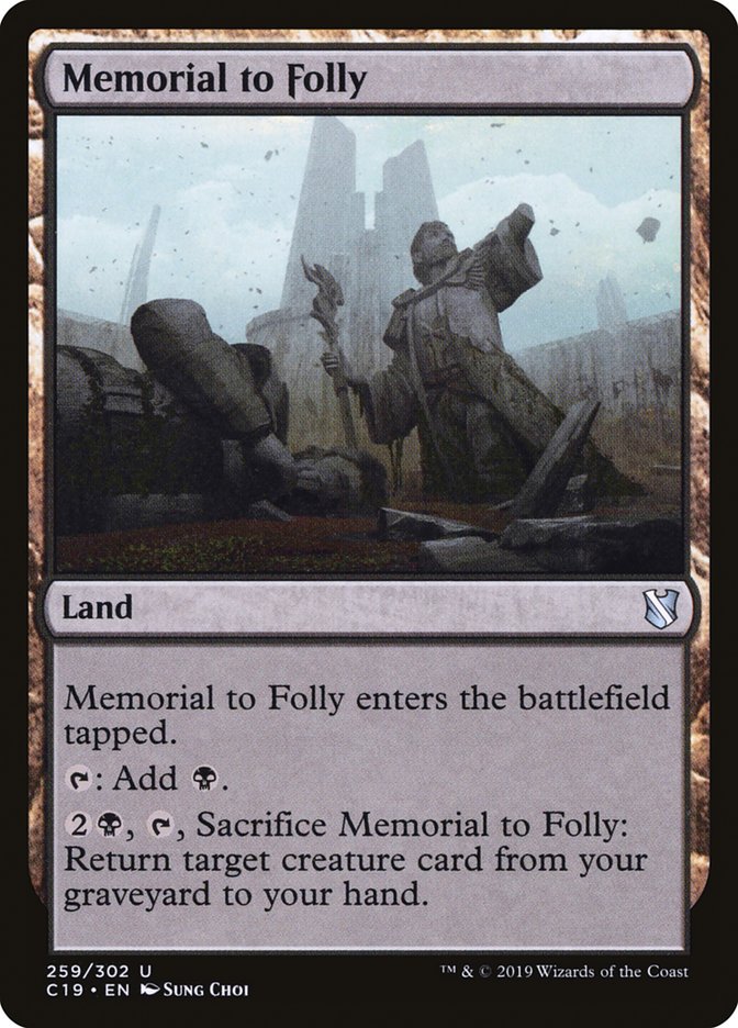 Memorial to Folly [Commander 2019] | Gamers Paradise