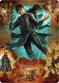 Jace, Mirror Mage 2 Art Card [Zendikar Rising Art Series] | Gamers Paradise