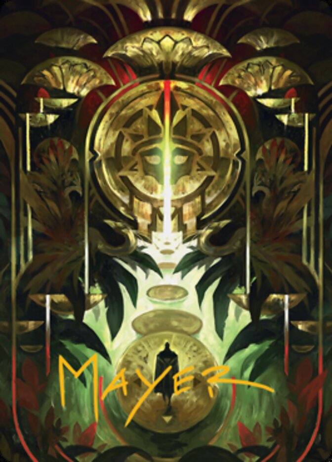 Jetmir's Garden 1 Art Card (Gold-Stamped Signature) [Streets of New Capenna Art Series] | Gamers Paradise