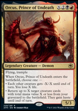 Orcus, Prince of Undeath (Promo Pack) [Dungeons & Dragons: Adventures in the Forgotten Realms Promos] | Gamers Paradise