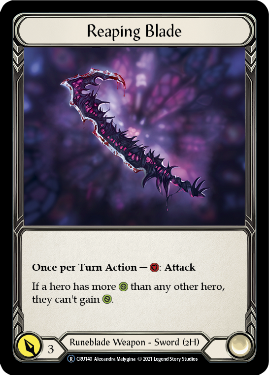 Reaping Blade [U-CRU140-RF] Unlimited Rainbow Foil | Gamers Paradise